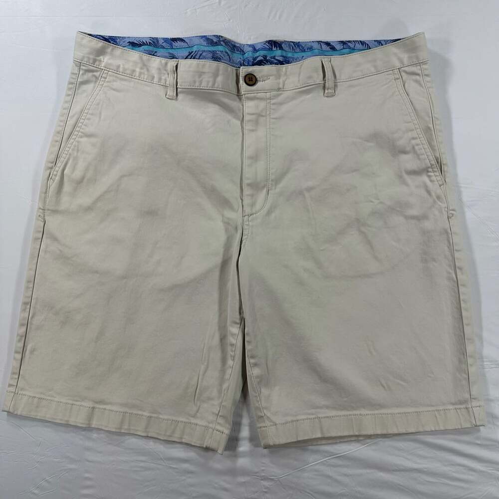Tommy Bahama Boracay Shorts Mens 40 Bleached Sand Stretch Preppy